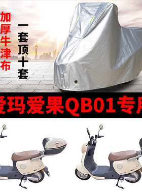 适用爱玛爱果QB01电动车车衣TDR2189Z防雨水防晒加厚防风尘车罩套