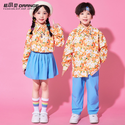 桔小贝儿童啦啦队演出服小学生