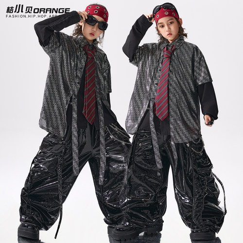 儿童hiphop街舞演出服装男童