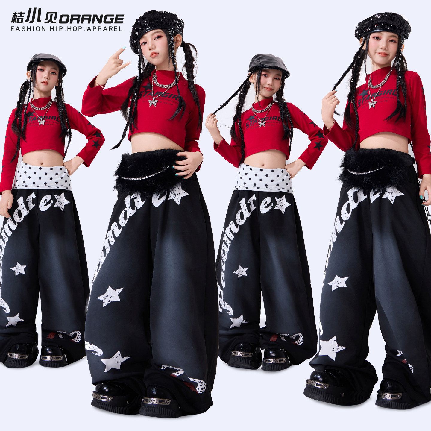 女童爵士舞服装少儿潮酷模特