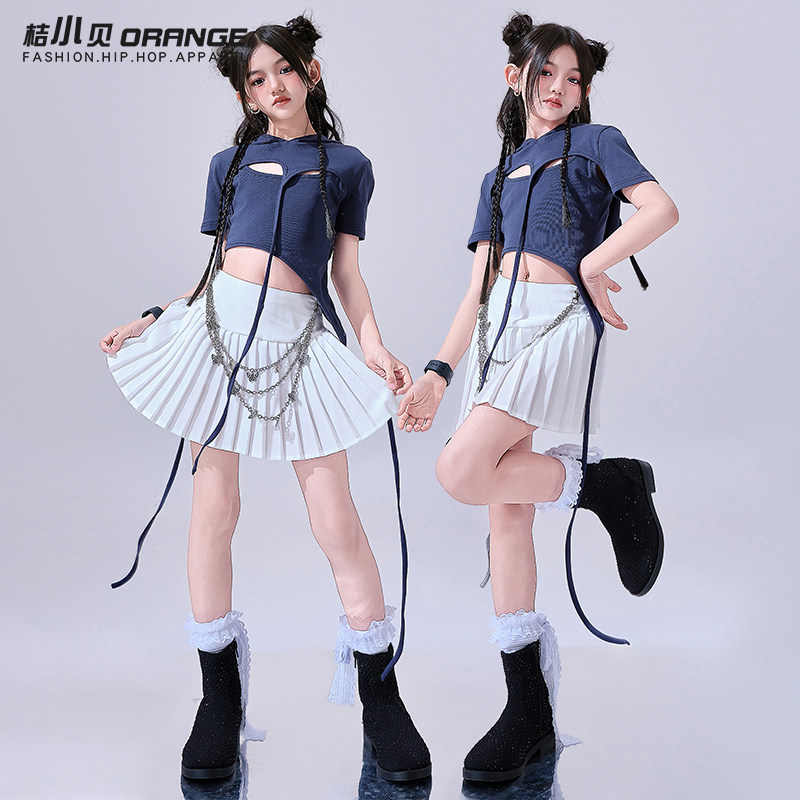 女童爵士舞服装夏季潮酷时髦