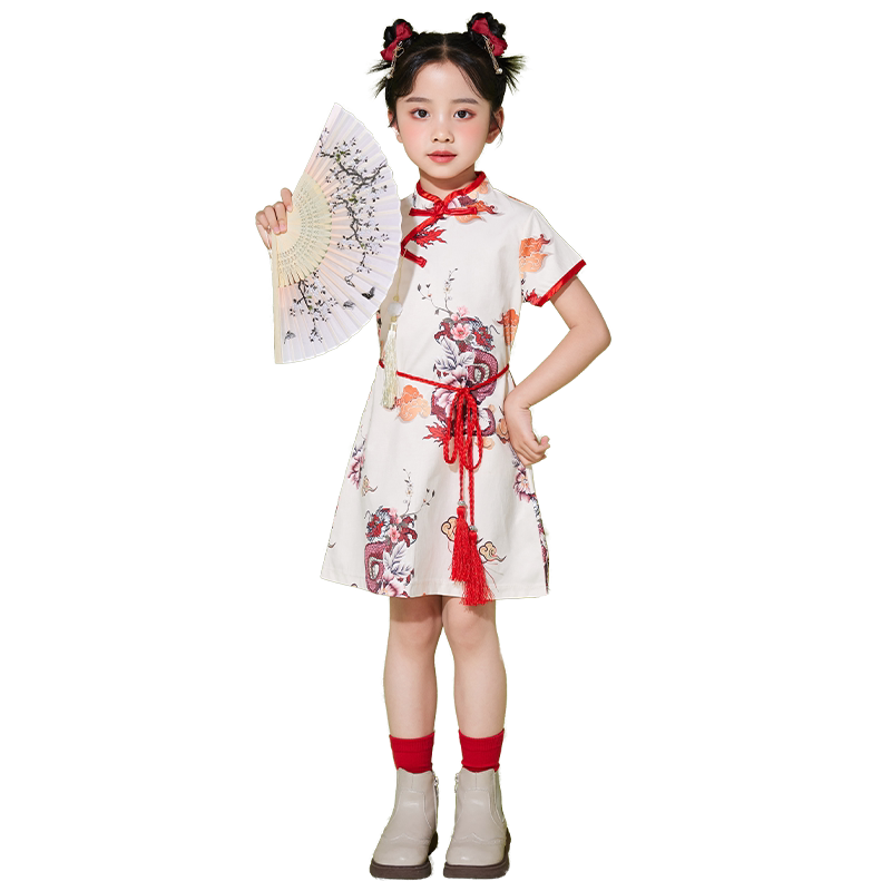 桔小贝幼儿园中国风六一演出服