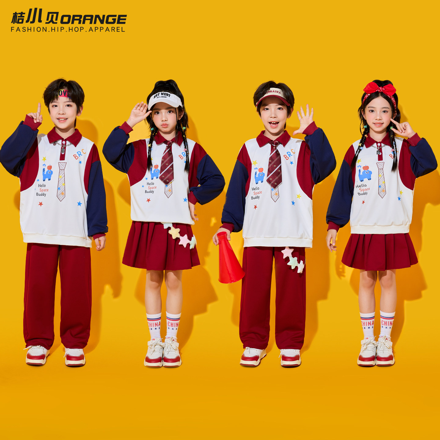 小学生运动会服装秋季团体班服