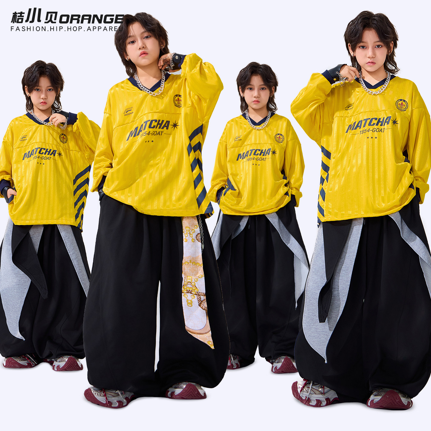 儿童街舞潮服男童嘻哈套装少儿