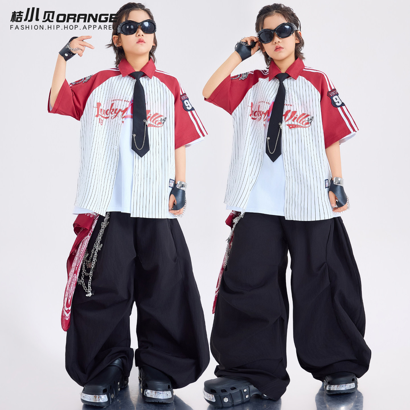 儿童街舞服装嘻哈少儿酷帅潮服男