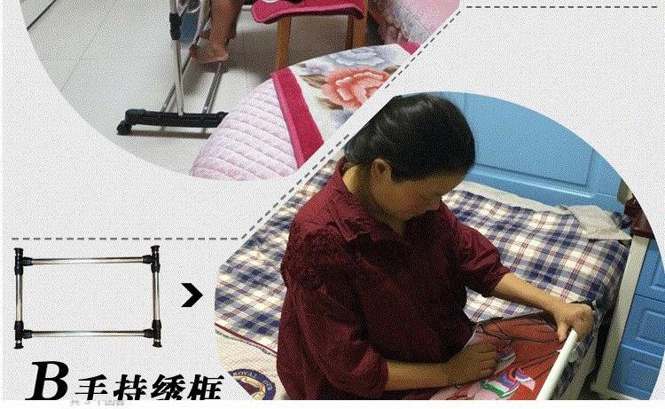 Thép không gỉ giải phóng mặt bằng đặc biệt thêu hoa khung khung phổ dụng cụ nhà gói điều chỉnh lớn khâu chéo kệ - Công cụ & phụ kiện Cross-stitch bán tranh thêu chữ thập online
