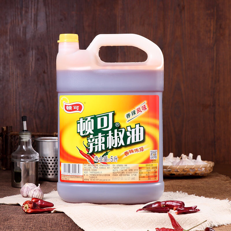 顿可5l香辣红油凉拌菜调味商用