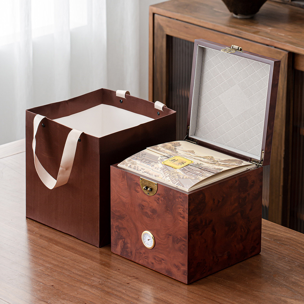 高档木盒茶叶包装盒空礼盒通用陈皮白茶普洱熟茶散茶礼品盒空盒子,包装,茶叶包装,淘宝优惠券,粉丝福利购,淘宝优惠卷