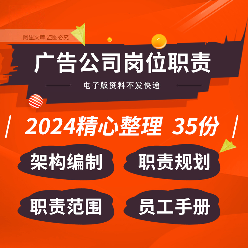 广告公司组织架构事业创意策划设计客户部门经理岗位职责员工手册