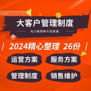企业公司大客户组织机构运营方案服务sop管理制度销售维护ppt课件