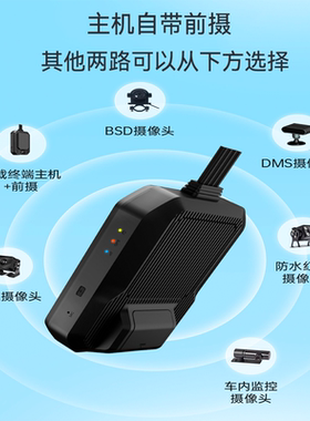 麦谷D510高精AI算法ADAS+DMS车载GPS北斗定位4G云存储车载记录仪