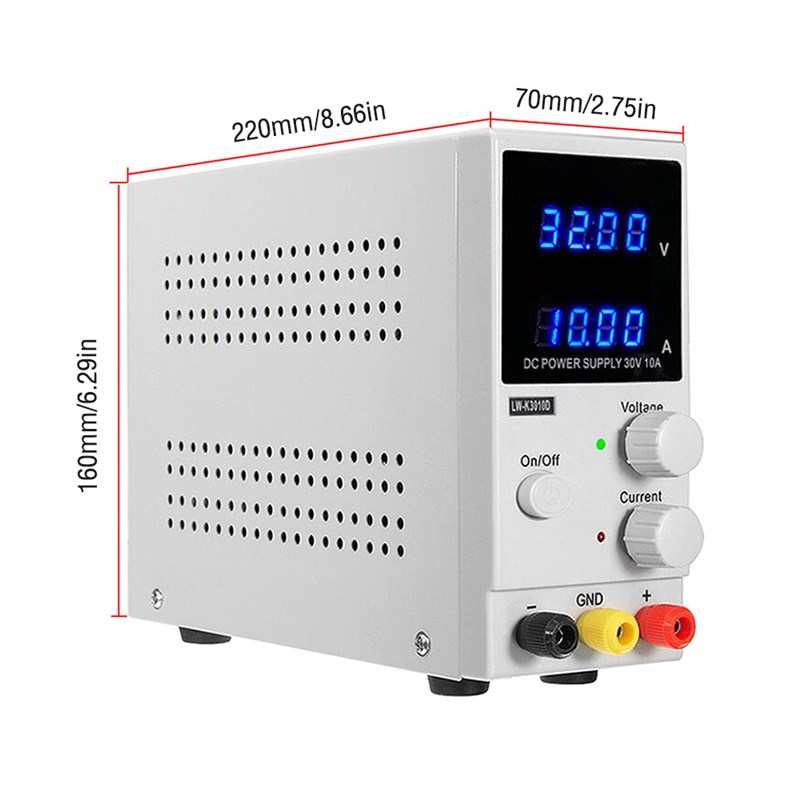 直流稳压电源可调30V/u10A单相数显四位电源直流电源实验室