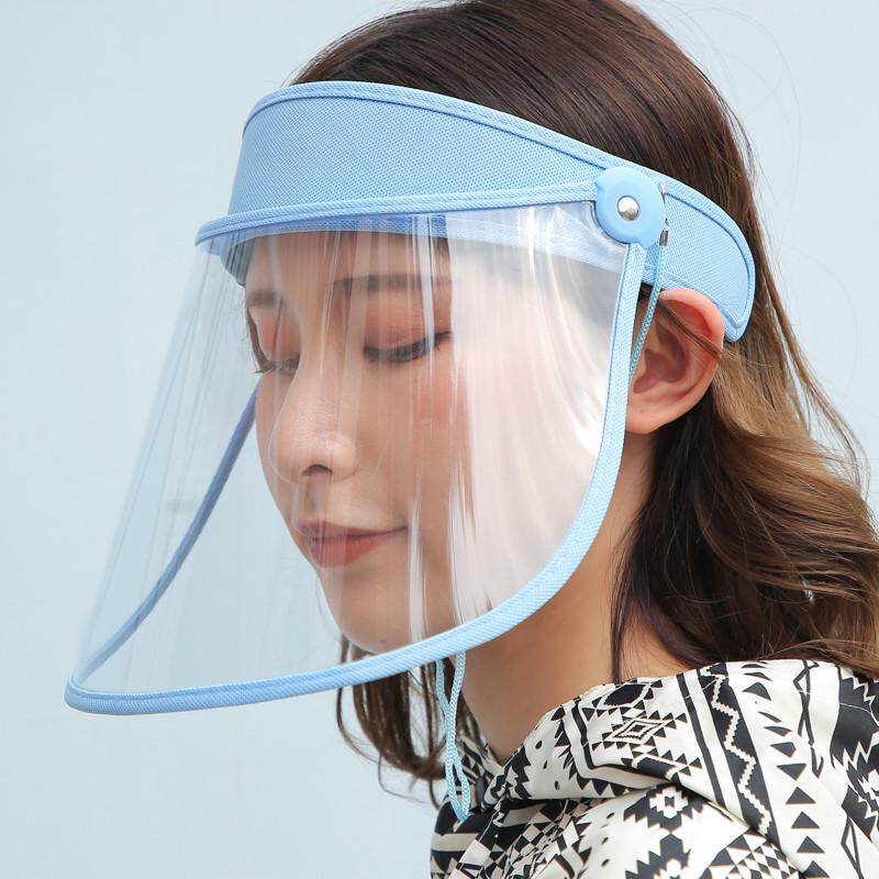 雨衣挡雨面罩遮脸骑车透明冬季护脸挡风防风厨房防油烟帽防雨骑行