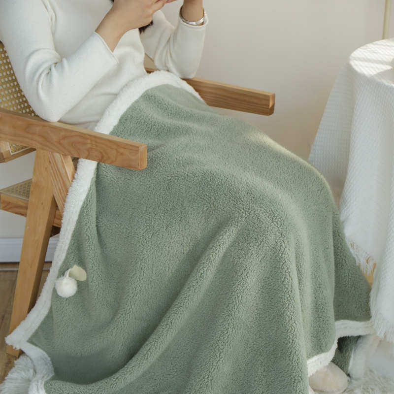 办公室午睡毯夏季 盖脚午休可穿懒人斗篷小毯子 月子空调披肩毛毯