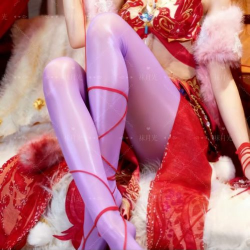 高级【玉足含春色】新款细腻丝滑大码美腿塑型薄女防勾运动马油袜