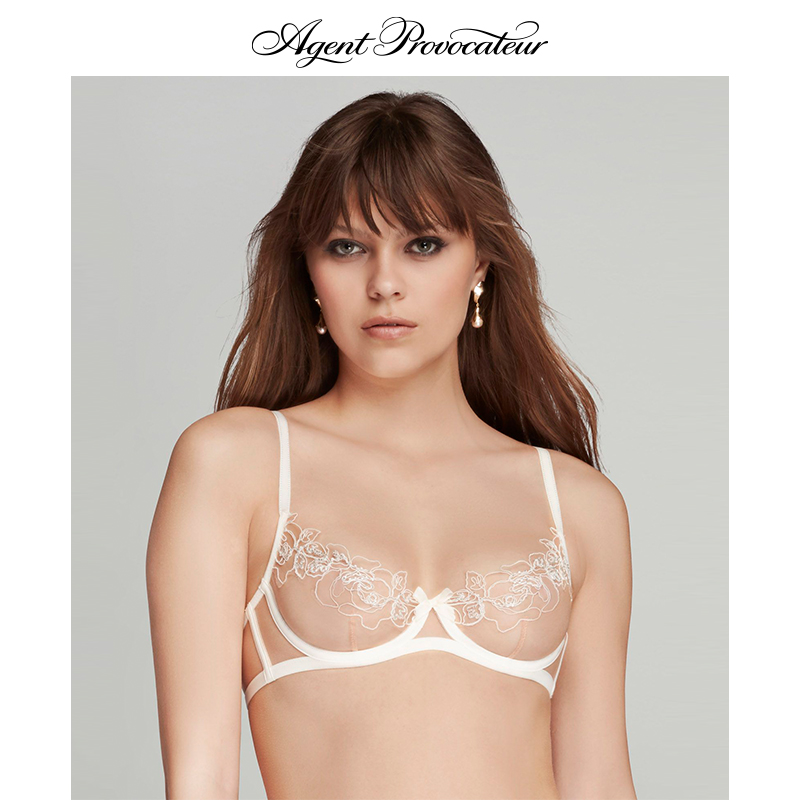 LINDIE刺绣文胸 AgentProvocateur手工串珠透明薄纱 AP内衣 蜜探|ruв категории Нижнее белье, лифчик - от Buy2taobao.com для оказания профессиональной услуги покупки агента Taobao