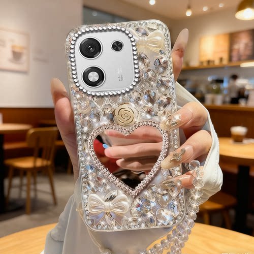 高端奢华镶钻手机壳，不掉钻，不发黄