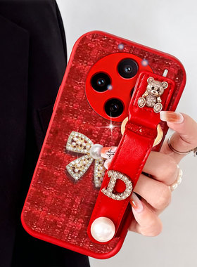 2026红色新年布艺小香风适用vivoX300手机壳保护套Y300i春节S19外壳Z8x/2026年10+全包Y100i防摔X30过年Y300