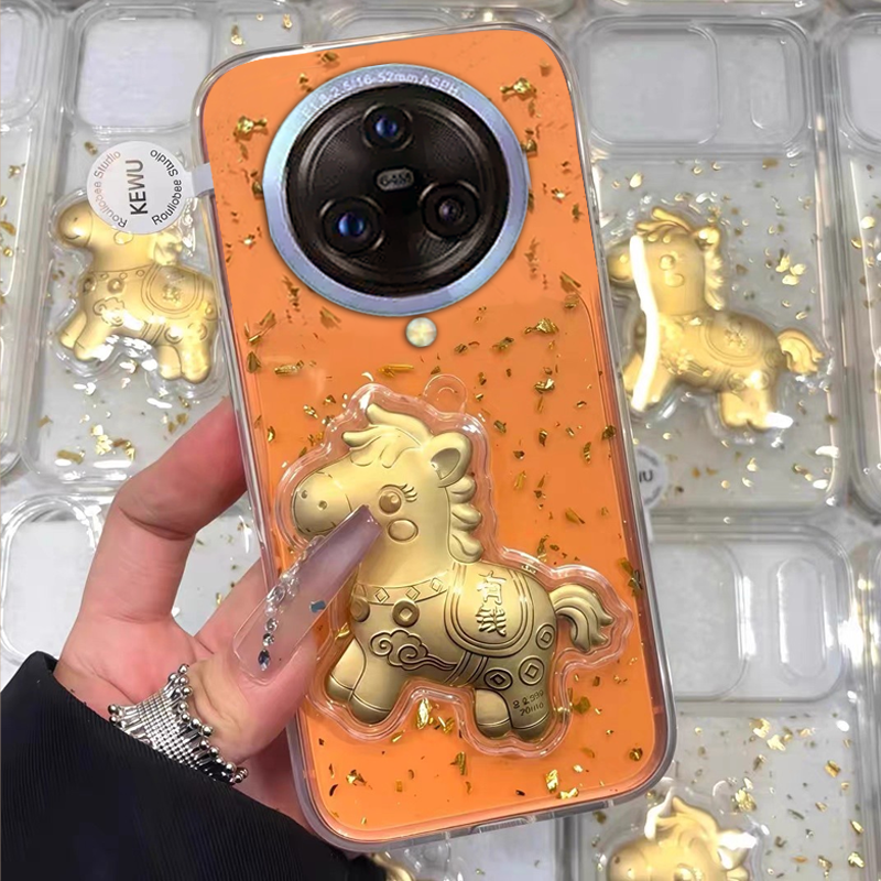 2026马年新款，金箔滴胶，不掉色，不发黄