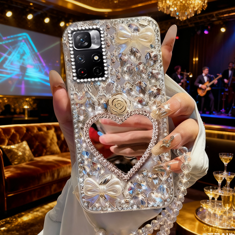 高端奢华镶钻手机壳，不掉钻，不发黄