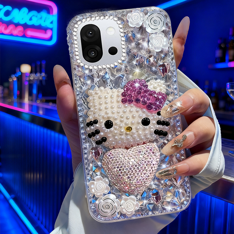高端奢华镶钻手机壳，不掉钻，不发黄