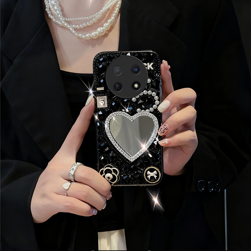 高级奢华水钻带镜子，时尚单品，仙女必备