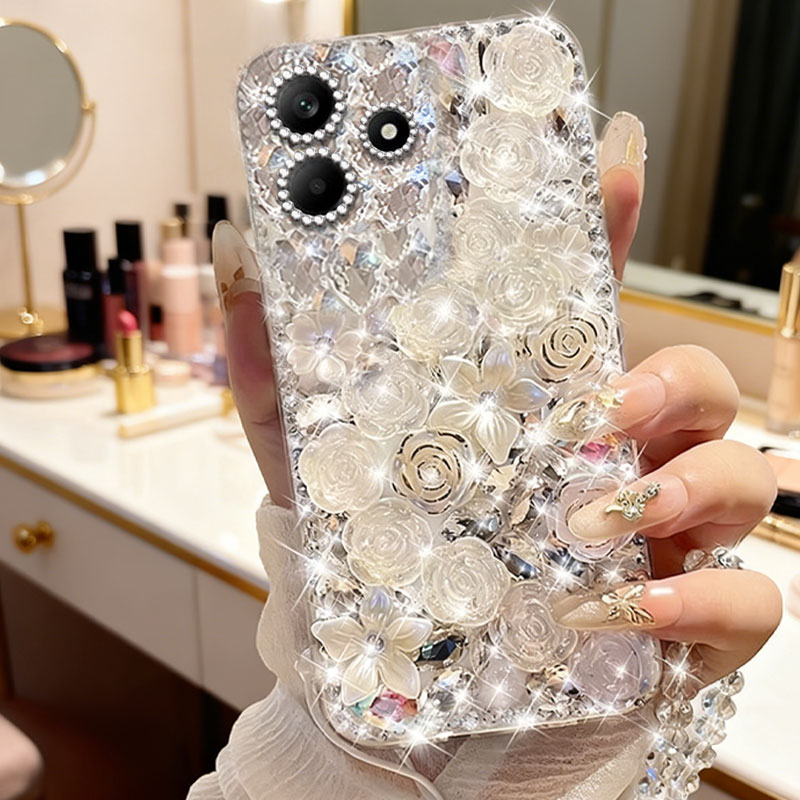 高端奢华镶钻手机壳，不掉钻，不发黄