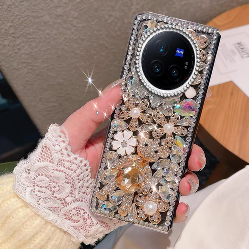 高端奢华镶钻手机壳，不掉钻，不发黄