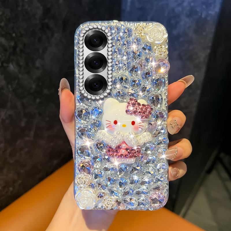 高端奢华镶钻手机壳，不掉钻，不发黄