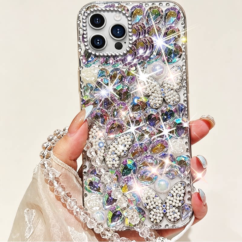 高级感彩钻奢华适用苹果iPhone14ProMax手机壳女款7保护套16/2026年11水钻SE(第二代)新品6硅胶12镶钻Air外壳