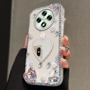 高级透明水钻适用OPPOA3 5G手机壳/2025年K9x网红k7防摔A3i镶钻R15梦镜版新品R11s透明A1保护套10小众