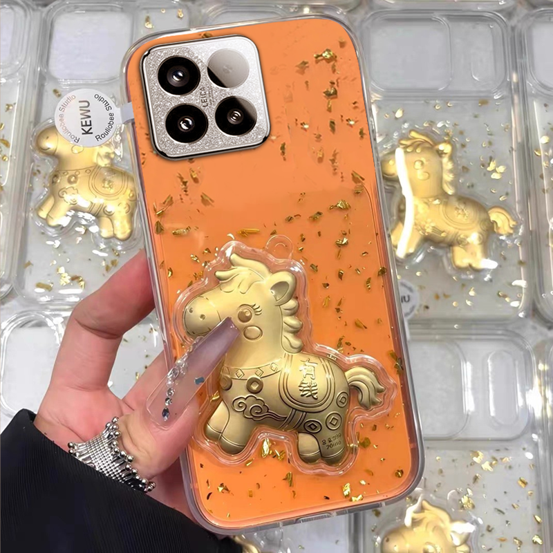 2026马年新款，金箔滴胶，不掉色，不发黄