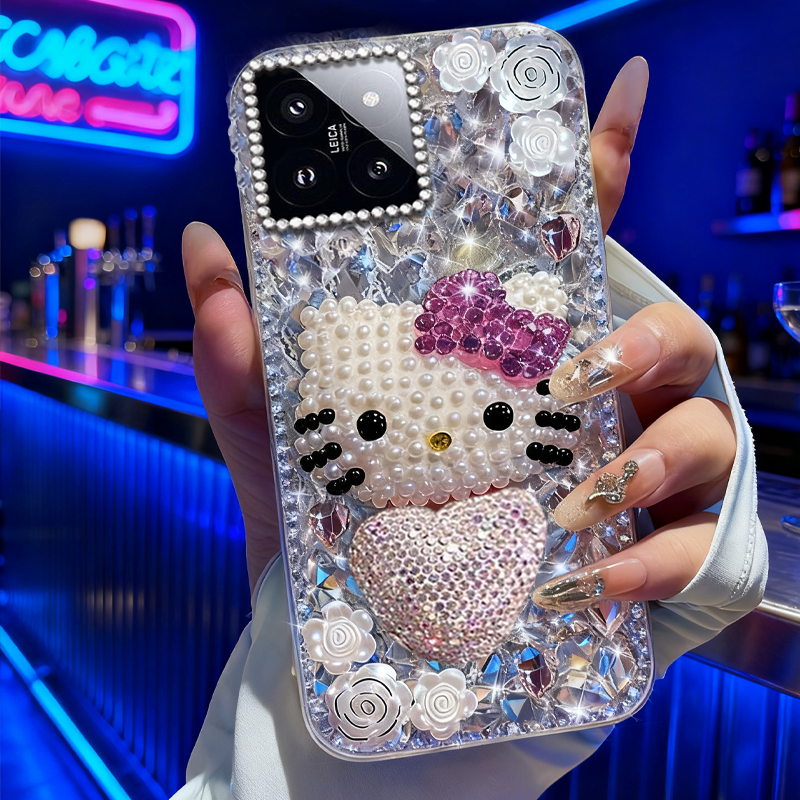 高端奢华镶钻手机壳，不掉钻，不发黄