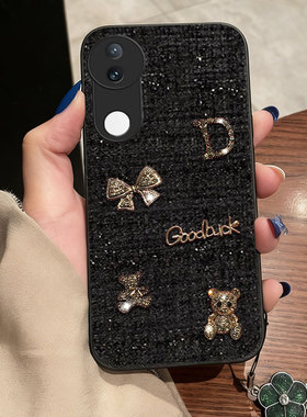 红色本命年布艺小香风适用vivoS20手机壳防摔S18e喜庆S9e冬天S50mini春节S50/2026年S7结婚V27外壳S7e名媛S10