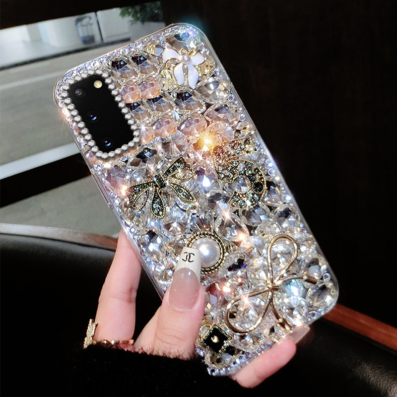 高端奢华镶钻手机壳，不掉钻，不发黄