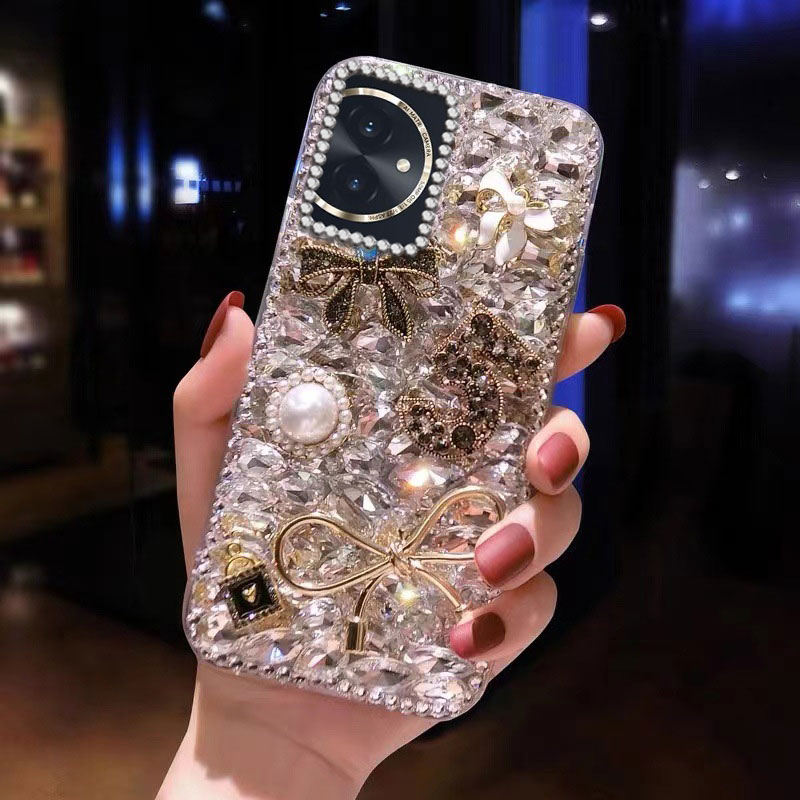 高端奢华镶钻手机壳，不掉钻，不发黄