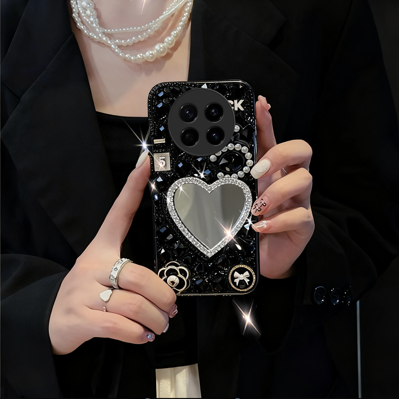 高级奢华水钻带镜子，时尚单品，仙女必备