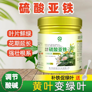 硫酸亚铁花肥料土壤改良酸性营养土桂花杜鹃花发财树黄叶专用肥