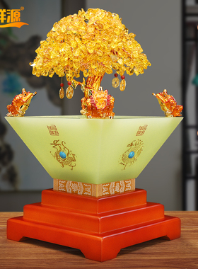 聚宝盆客厅摆件吉祥源招财中式