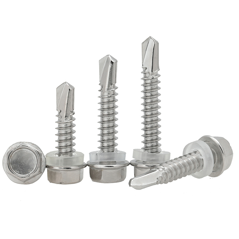 特硬M5.5 h410不锈钢外六角自钻自攻钻尾燕尾螺丝钉可打不锈钢板