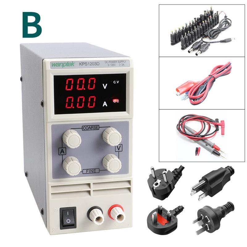 KPS-1203D直流稳压电源 实验室开关电源0-120V 0-3A 110V220V可调