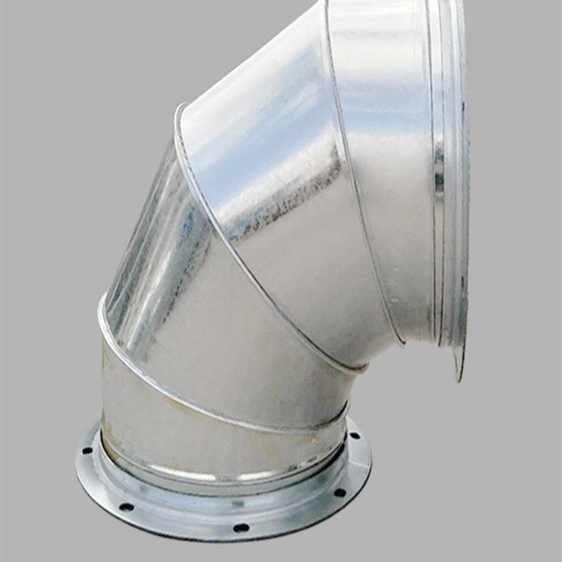 镀锌螺旋风管白铁皮虾米90度弯头风机防雨弯头弯管