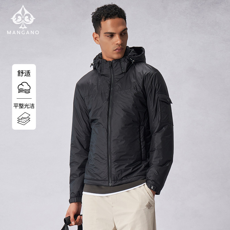【商场同款】曼加龙25秋冬新款时尚连帽男士棉衣休闲保暖棉服外套,男装,棉衣,淘宝优惠券,粉丝福利购,淘宝优惠卷