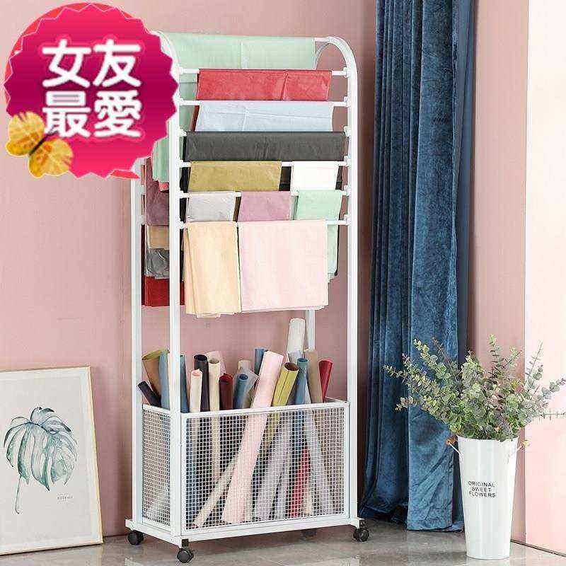 展a览收纳立式样布架花l丝巾架编织厂地摊超店货架储存道具用具