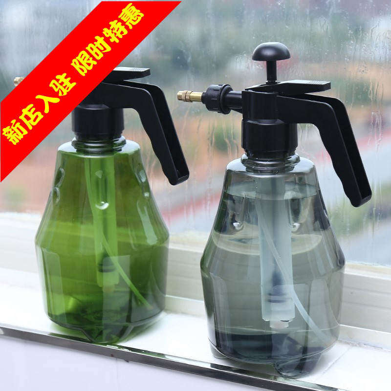 浇花喷壶 家用小号花容量透明园艺手压式压力加厚小型可爱大号