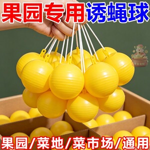 强力粘苍蝇防虫球菜地去蚊虫球诱蚊球脐橙占虫球果树粘虫球蝇挂球