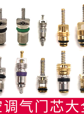 汽车空调气门芯大全R134a高压R12低压现代富康雪铁龙气针