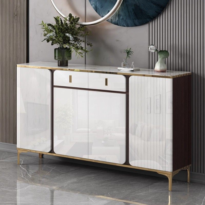 豪厦鞋柜实木家用门口新款轻奢岩板多功能玄关楼道简约现代阳台,住宅家具,餐边柜,淘宝优惠券,粉丝福利购,淘宝优惠卷