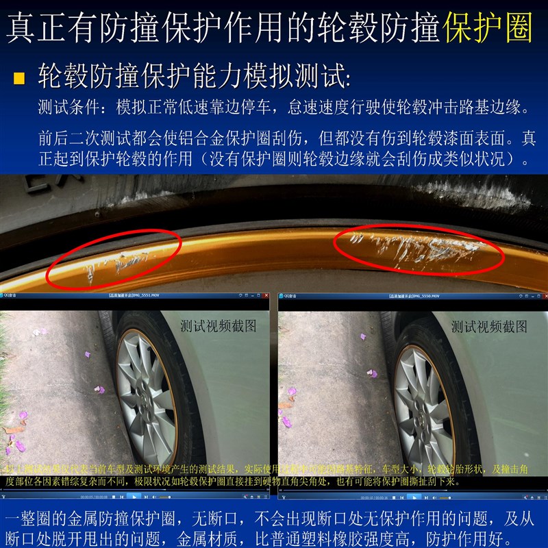 AWR汽车轮毂防撞金属保护圈车轮D贴轮毂保护圈防撞条轮毂装饰圈贴