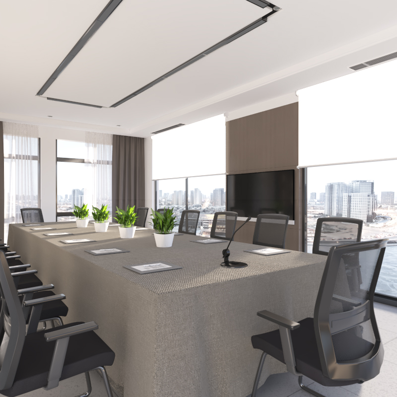 加大尺寸会议室桌布长方r形商务盖布茶桌布艺办公室纯色素色宽台